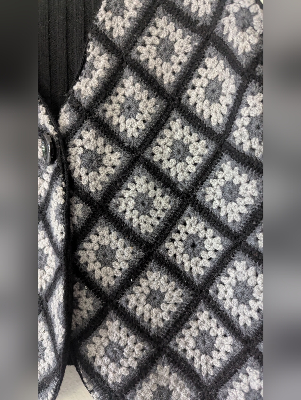 Talbots Black Ribbed Merino Wool Sweater - Picture 6 of 8